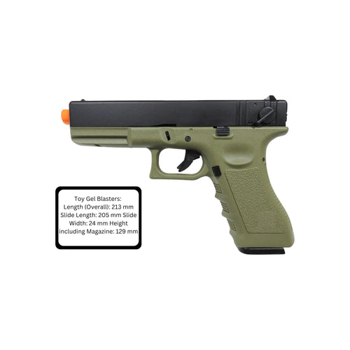 Army Armament Stage 1 R18-A Full Auto G Gel Blaster 18C Green GBB Pistol