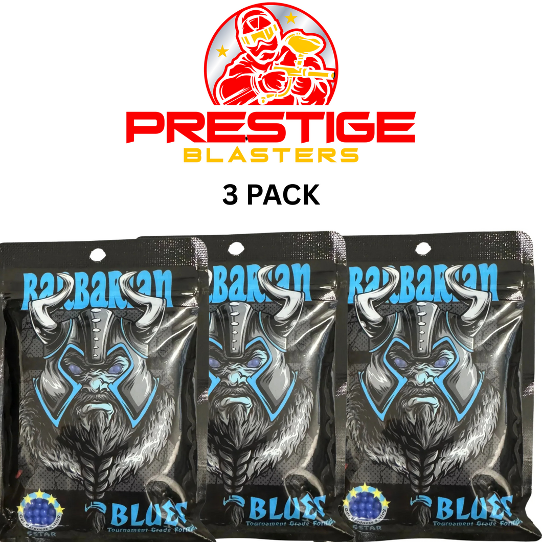 3 Pack Barbarian Blues Gel Ball 5.0 Star Tournament Grade
