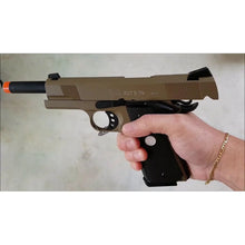 Load image into Gallery viewer, Army Armament Stage 1 R27-B M1911 MEU GBB Tan Gel Blaster