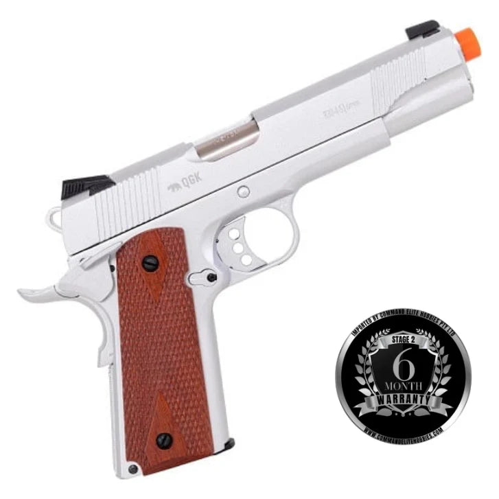 Army Armament Stage 2 R30-4-S 1911 Silver GBB Gel Blaster
