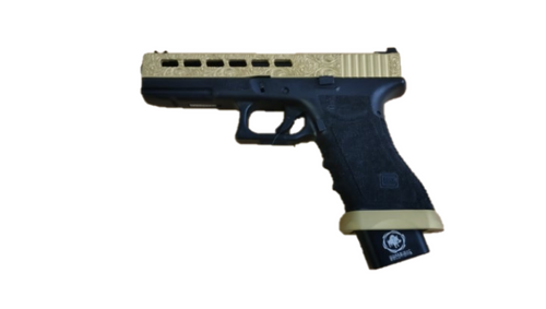 ''Code Gold'' Cerakoted Laser Engraved ZEV GBB